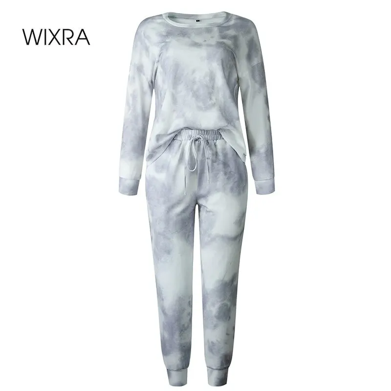 Wixra/женские костюмы Домашняя одежда для отдыха Сезон весна-осень Топы с длинными