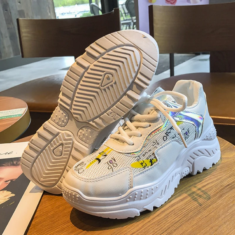 Женские кроссовки на платформе Повседневные Удобные весна 2019 | Обувь