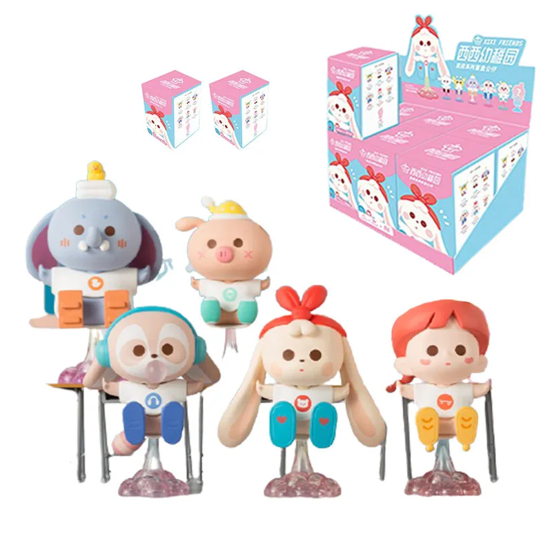 

Xixi детский сад Случайная коробка попка серии аниме фигурки игрушки мультфильм милый сюрприз коробка догадка сумка девушка подарок на день ...