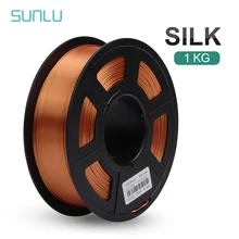 SUNLU SILK PLA 3D Filament 1.75mm 1kg Silk Texture PLA Filament For 3D Printer Printing Smoothly Materials