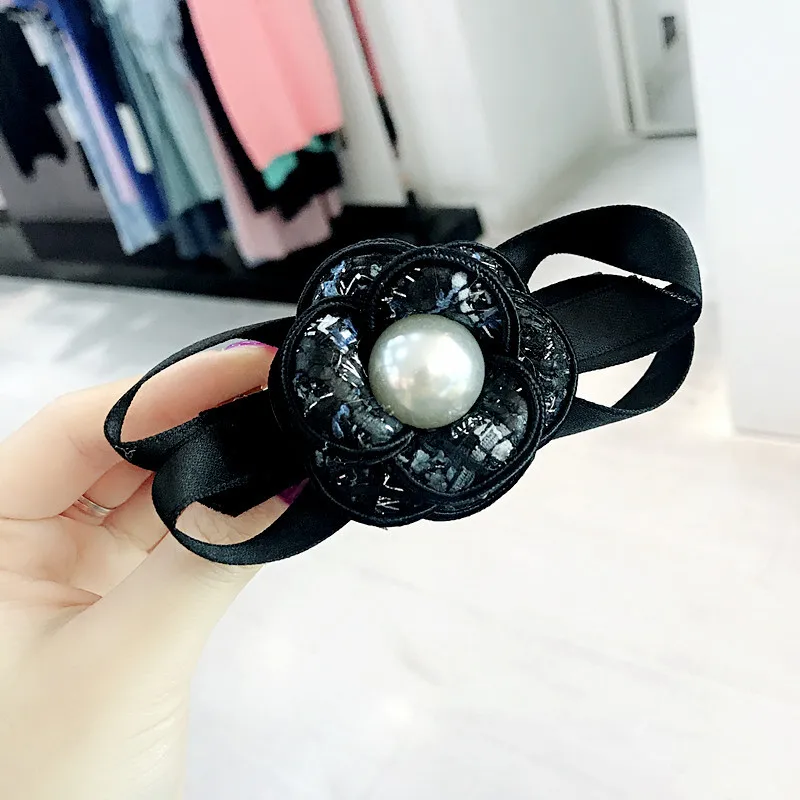 Женские заколки для волос в Корейском стиле простая цветочная ткань