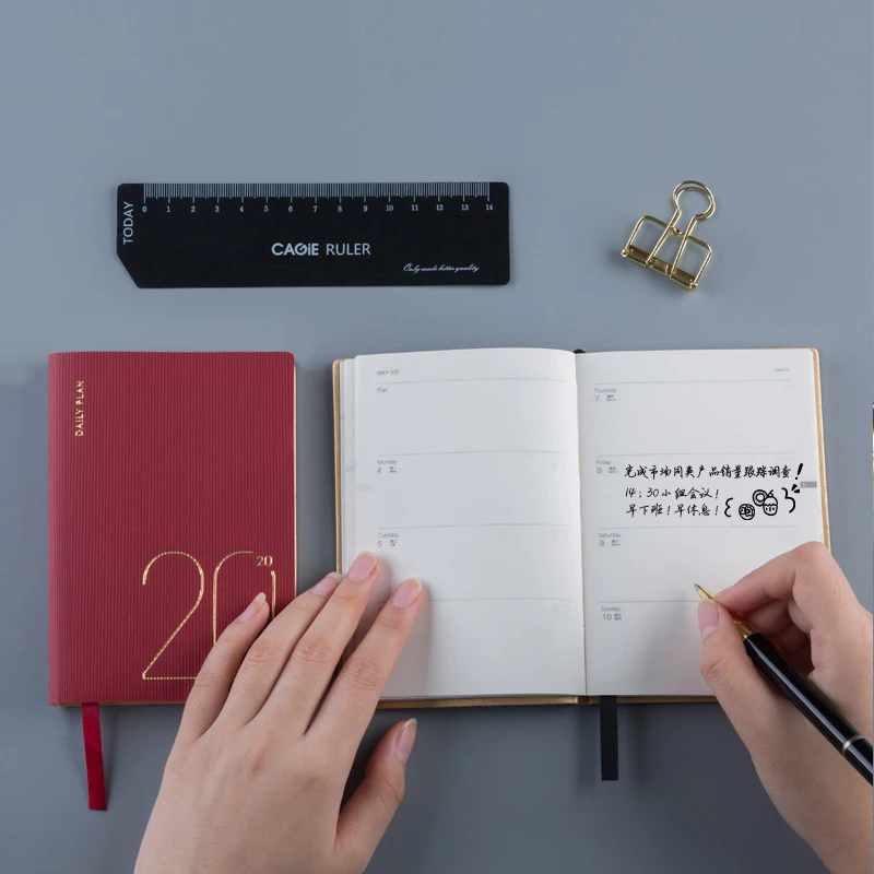 A7 Портативный бизнес-блокнот 2020 календарь дневник планировщик органайзер