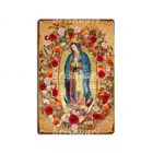 Постер с изображением Богородицы Гуадалупе, Девы Марии, католической церкви, Мексики, металлические таблички для гостиной, кинотеатр, кухни
