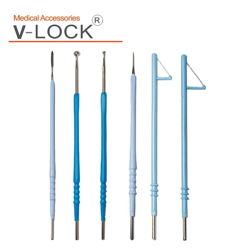 Фото Электроды электрохирургические V-LOCK: лучшие электроды-иглы (шарообразные, треугольные, лезвие) 2.36мм*130мм, упаковка 5 шт. №1