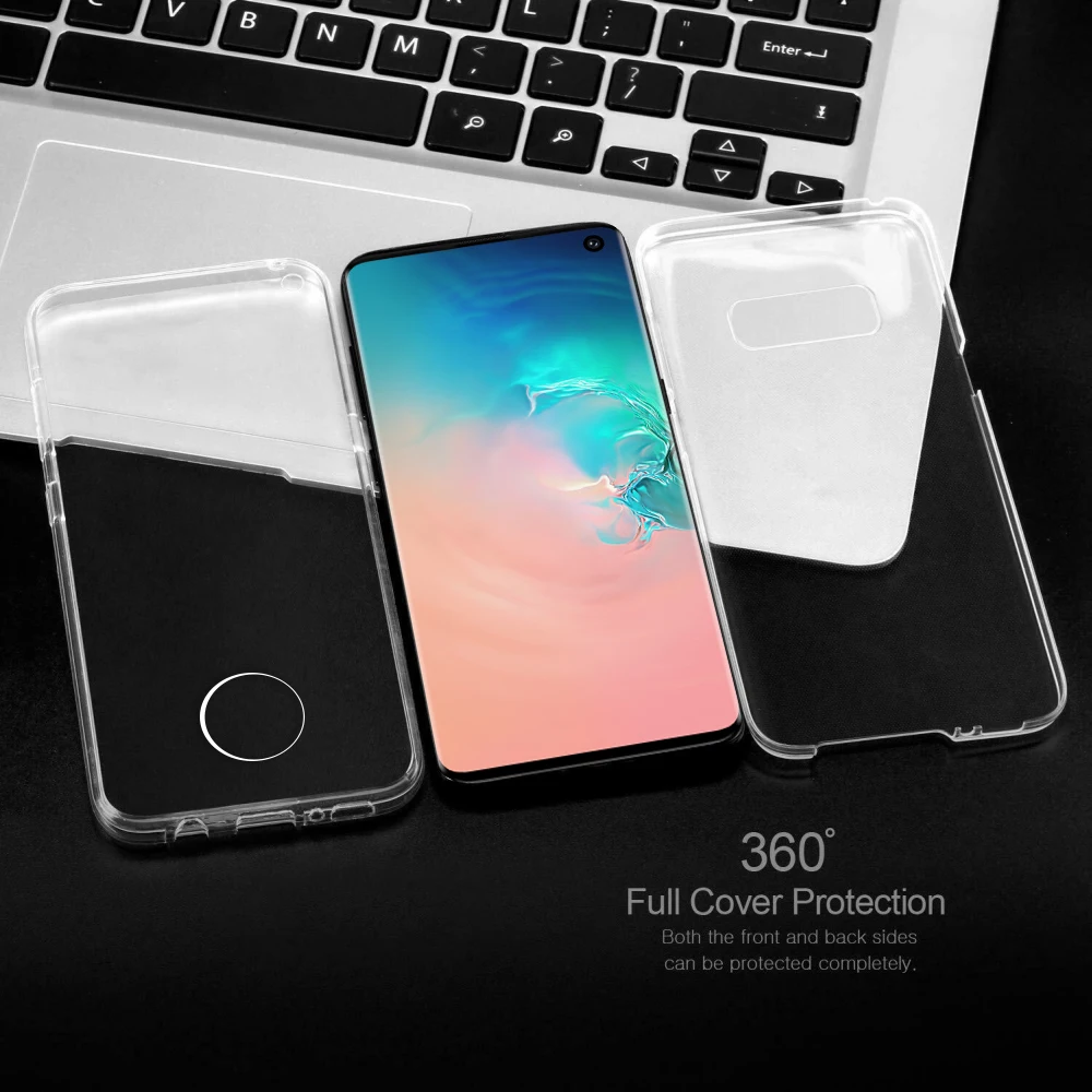 LAPOPNUT Full Shockproof Clear Phone Case for Samsung Galaxy S20 Ultra Note 10 8 9 S10 Plus S9 S8 S7 Edge S10e Transparent Cover |
