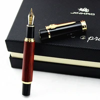 jinhao 650 or 8802 luxury wood fountain pen 0 5mm nib high quality ink pen for writing stationery school office supplies canetas