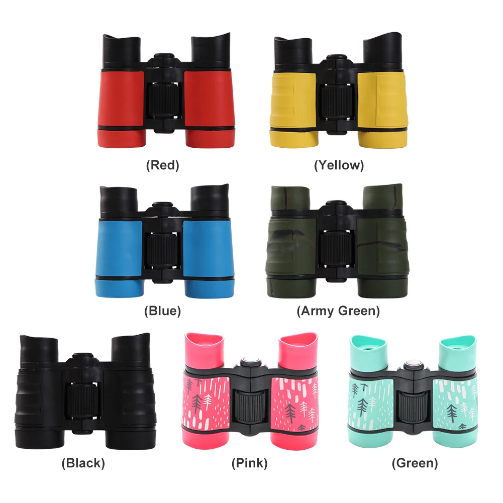 4x30мм Детский бинокль для пляжного путешествия наблюдение за птицами обучающий
