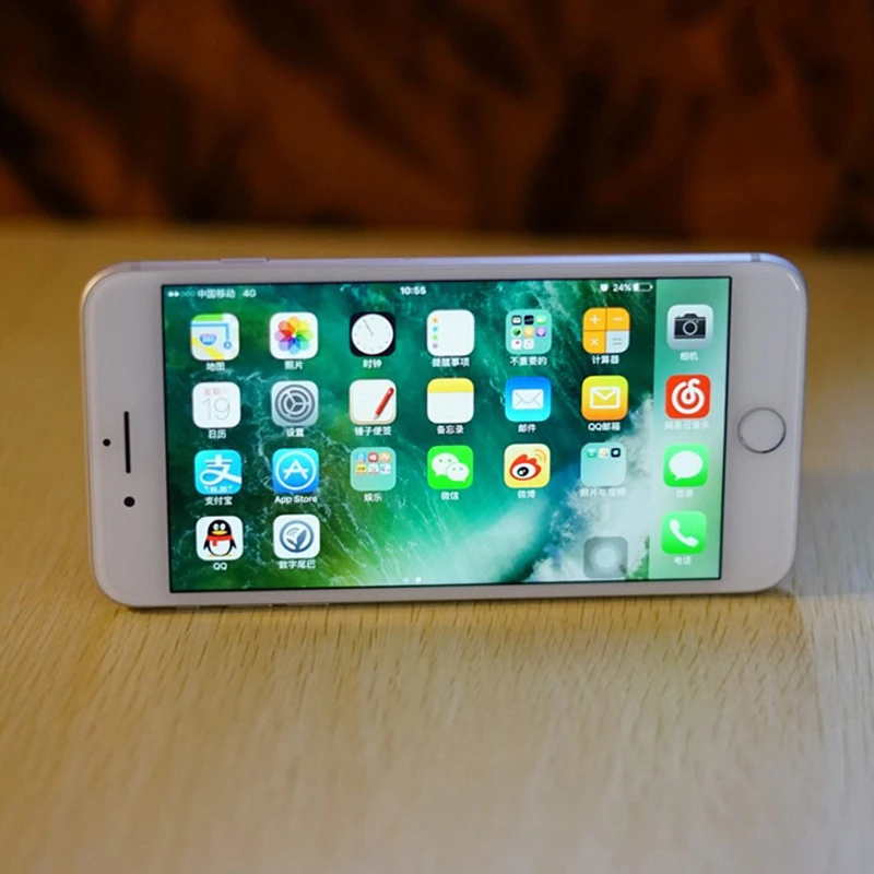 Разблокированный Apple iPhone 7 Plus, 3 Гб оперативной памяти, Оперативная память 32/128 ГБ/256 ГБ Встроенная память iOS Телефон Quad-Core отпечатков пальцев 12MP 4 аппарат не привязан к оператору сотовой связи разблокировать телефон