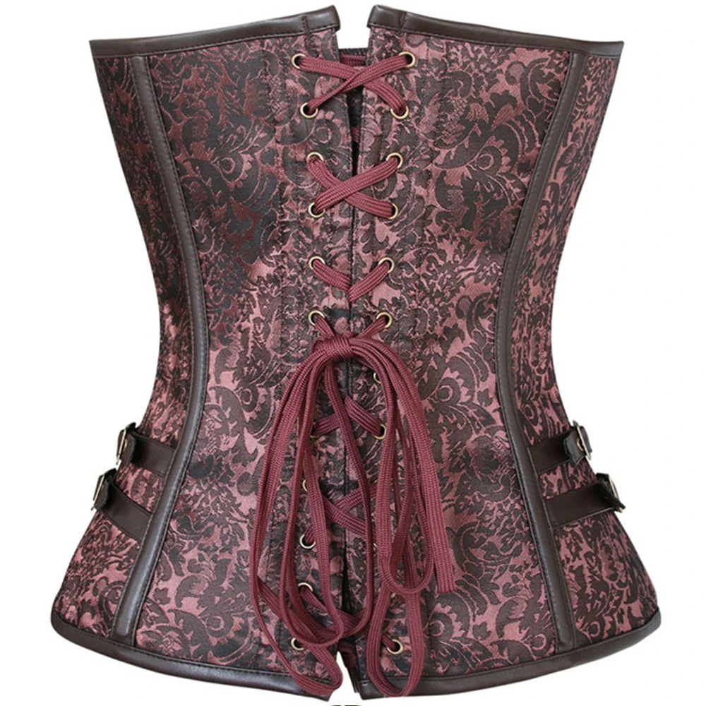 Тренер для талии в стиле стимпанк жаккардовый корсет из жаккардовой