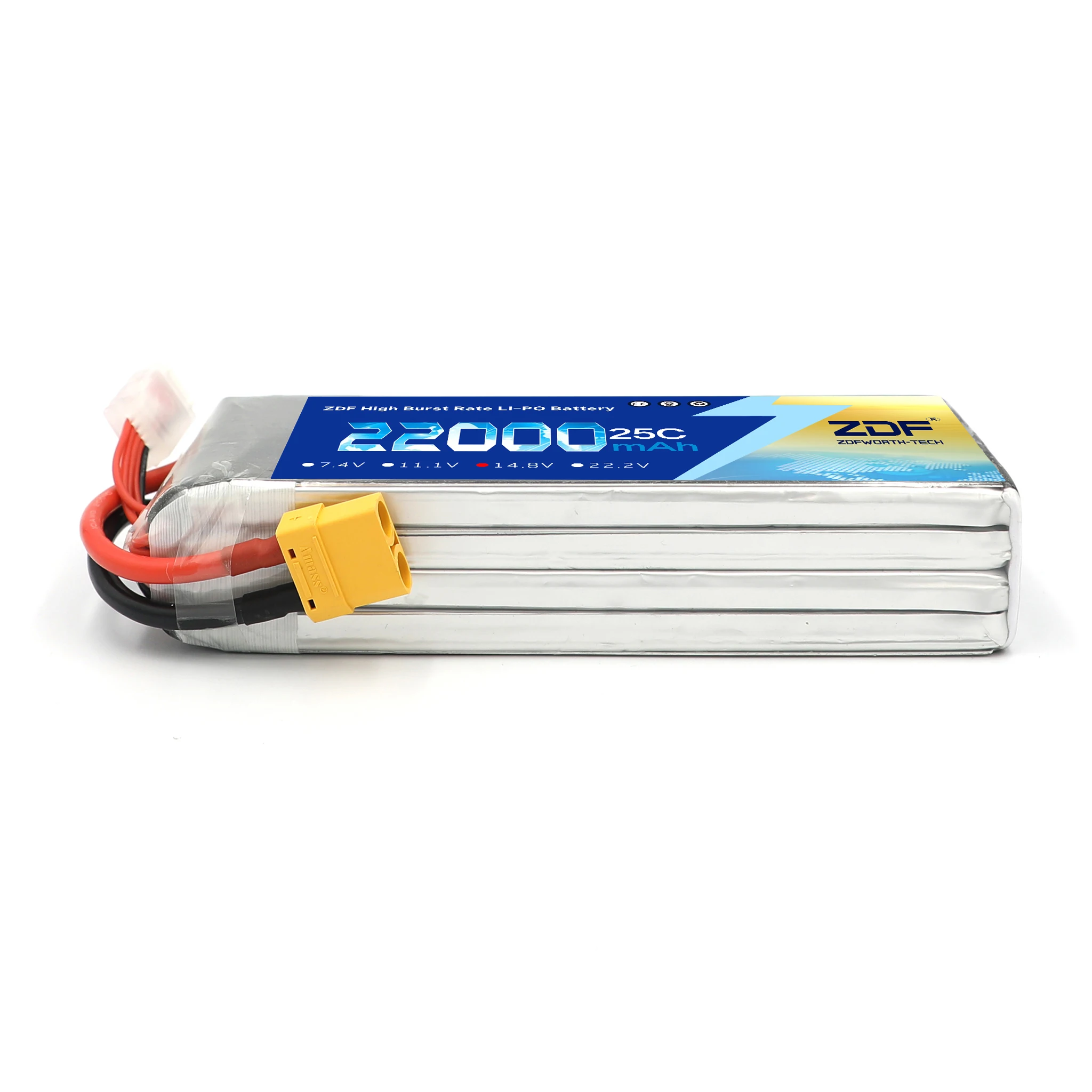 ZDF радиоуправляемый самолет LiPo аккумулятор 4S 14,8 в 22000 мАч 25C для радиоуправляемого дрона квадрокоптера вертолета автомобиля лодки батареи Li-Po 4S AKKU