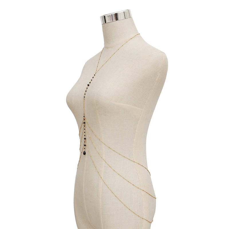 AE CANFLY пикантная пляжная цепочка для бра и бикини золотистого серебристого цвета