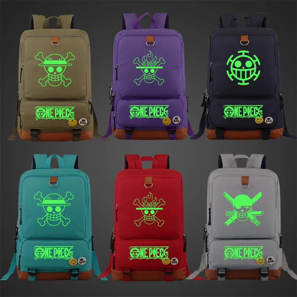 Зеленая светящаяся школьная сумка Anmie с героями мультфильмов для мальчиков и