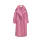Женское пальто из искусственного меха, зимнее пальто оверсайз из овечьей шерсти, 2020, cwf0004-5