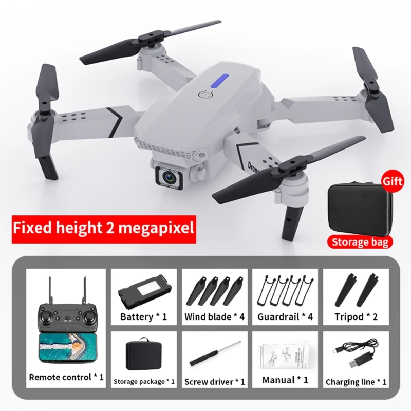 Беспилотный летательный аппарат E88 с камерой 4K/с высокой четкостью одним