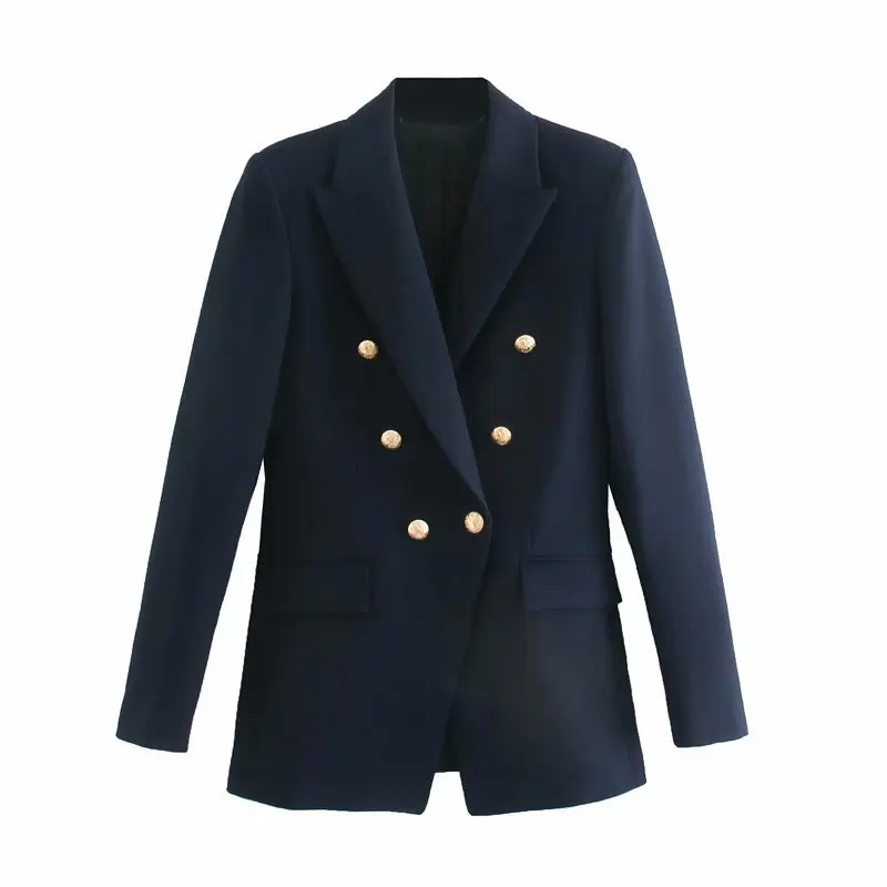 

Women's Suit Jacket 2021 Spring And Autumn New Casual Street Fashion Temperament All-match Metal Buttons