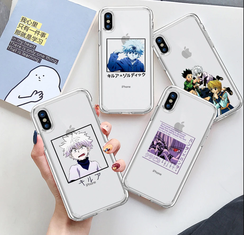 HUNTER x HUNTER HxH Gon Killua anime candy phone case For iPhone 11 12 Pro XS MAX XR X 7 8 6Plus SE 2020  Silicone Phone Cover