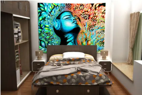 Psychedelic музыка гобелен искусство настенный диван стол кровать