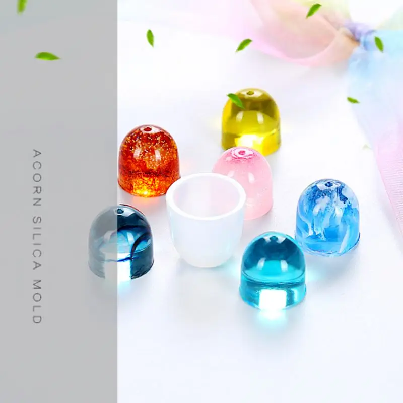 

DIY Silicone Mold Pendant Cap Holder Epoxy Resin Jewelry Making Tools Solid Handmade Gifts Fondant Cake Bakery