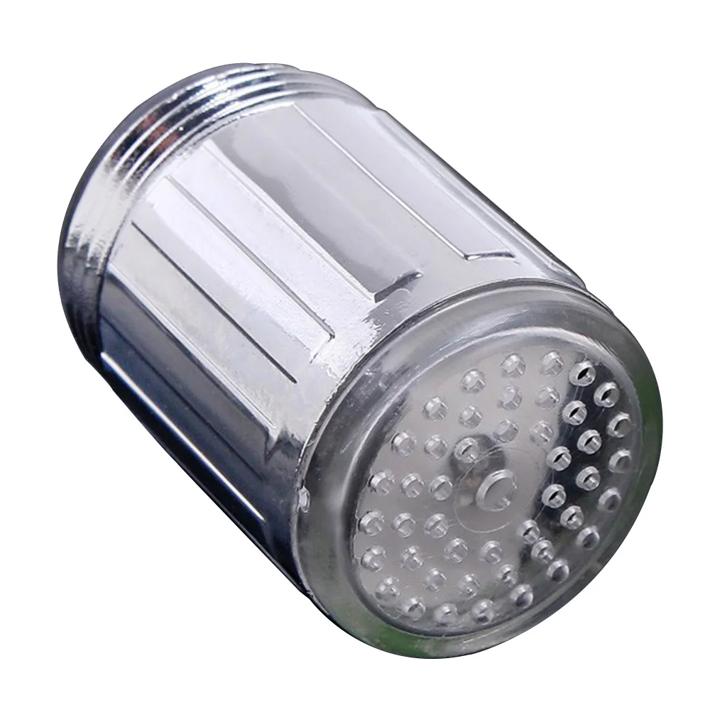 

LED Water Faucet Stream Light Kitchen Bathroom Shower Tap Faucet Nozzle Head 7 Color Change Temperature Sensor Light Faucet led