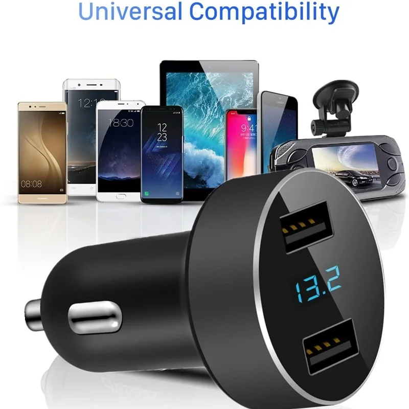 Автомобильное зарядное устройство с двумя USB-портами 24 Вт 4 8 А | Мобильные