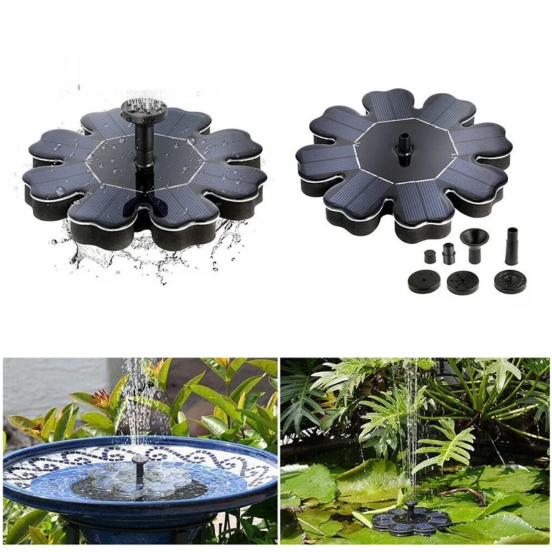 

Solar Pond Fountain Pump Solar Power Panel Marine Water Pump Floating Fountains Kit for Bird Bath Garden Ponds