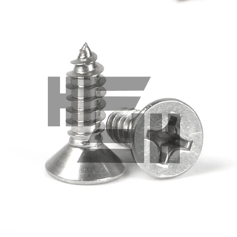 10 шт. M3 Нержавеющая сталь Самонарезающий винт с потайной головкой головной