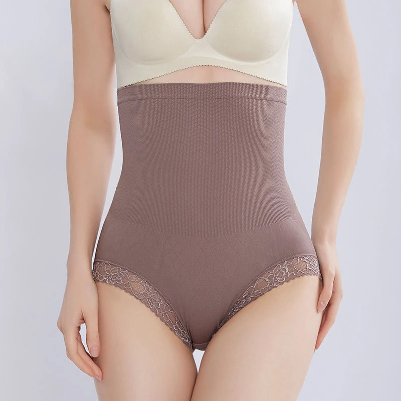 Сексуальные женские трусики с высокой талией бесшовные регулировкой живота
