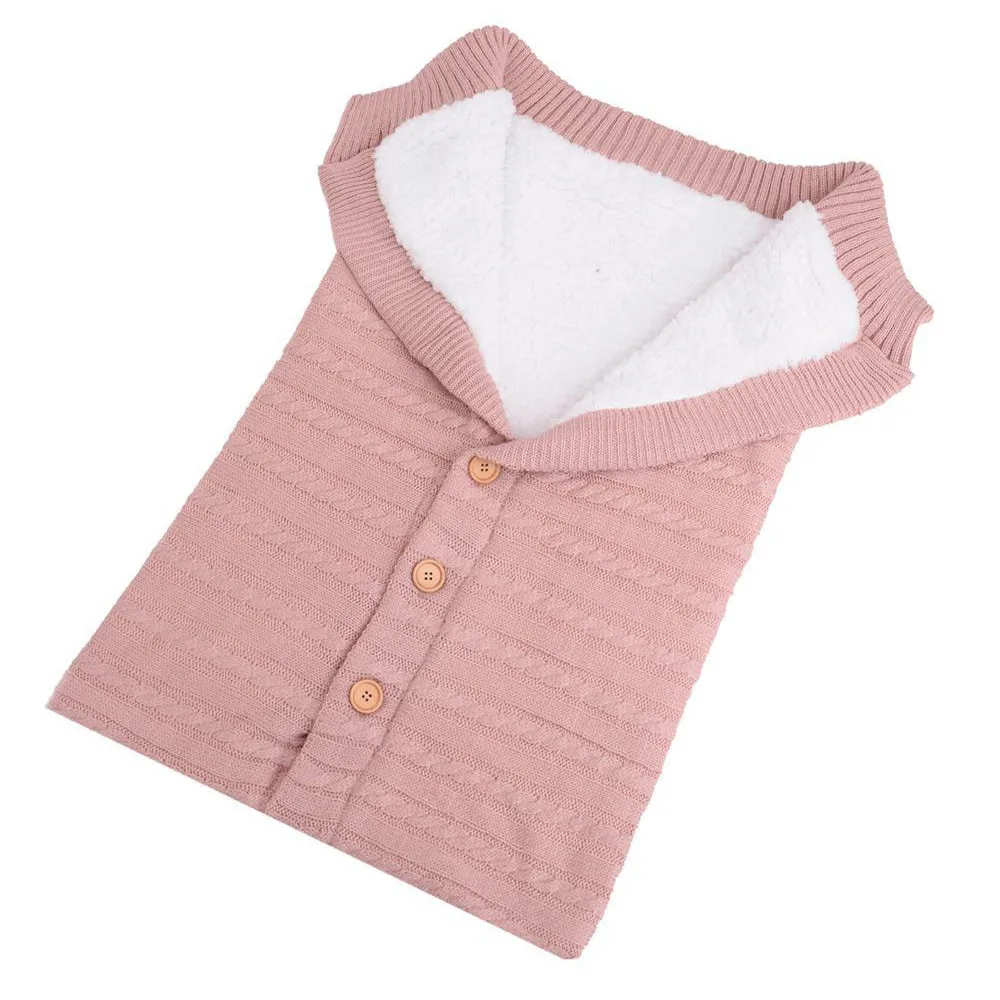 Baby sleeping bag baby Winter Warm Sleepsack For Baby Stroller Cotton knitted envelopes baby slaapzak Newborn Baby Sleep Sack