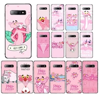 maiyaca pink panther phone case for samsung s10 21 20 9 8 plus lite s20 ultra 7edge