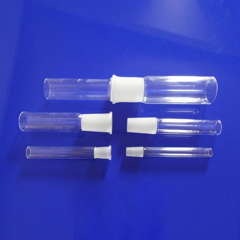 Мужские и женские матовые соединительные трубки из кварцевого стекла с