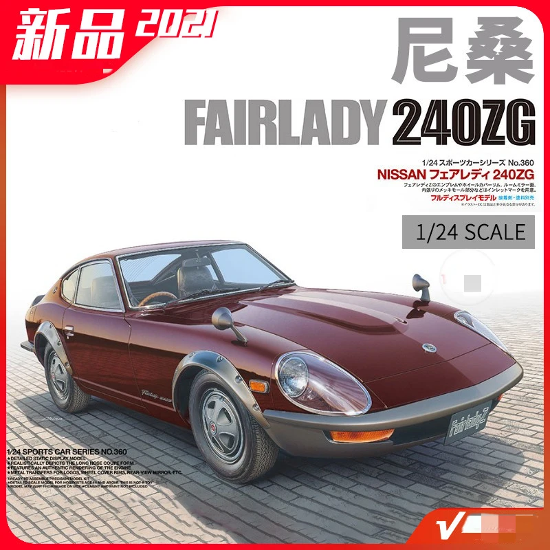 

Tamiya 24360 Hobby Toys 1/24 Scale NISSAN FAIRLADY 240ZG Car Assembly Kit For Adults Collection Children Kids Gift