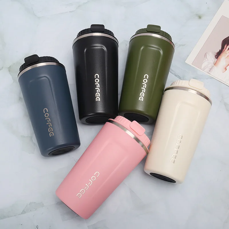 

510Ml Coffee Mug Stainless Steel Hot And Cold Water Cup Coffee Mug Travel Thermo Cup tumbler coffee mug Lovers water bottle
