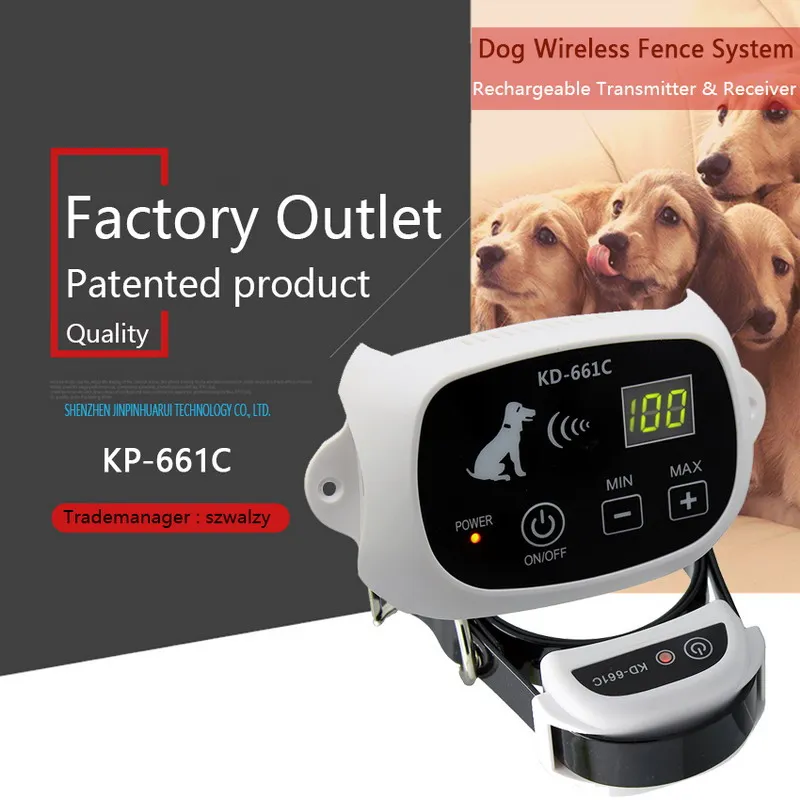 KD-661 500m Dog Electric Fence Wireless 1/2/3 Dogs Crate with Electeic Collar Pet Perros Accesorios dropshipping center |