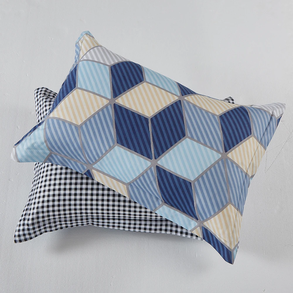 

Geometric Stripes Bedding Set 2/3pcs Luxury Quilt Cover Pillowcase Bedding Set Full Queen King Size Home Textiles Bedclothes