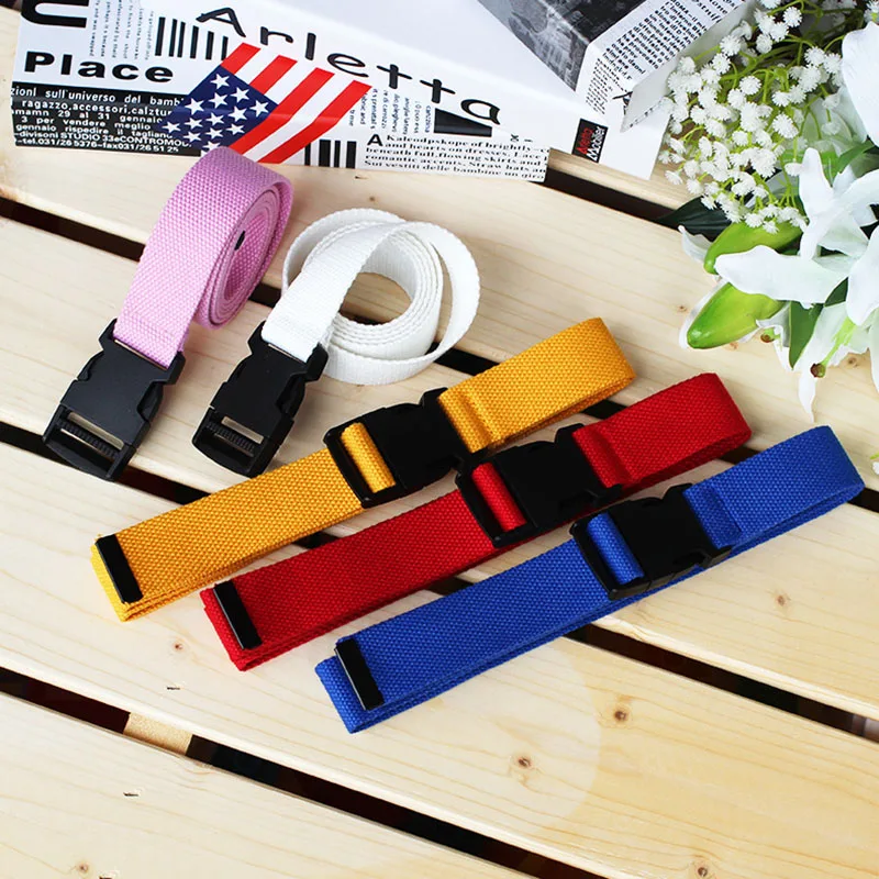 

New Canvas Belts for Women Men 120cm Candy Colors All-match Long Jeans Trouser Adjustable Female Fashion Designer Waistband 2020