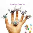 6 шт., новинка для розыгрыша, пастик, динозавр, пальчиковая марионетка, набор пальцев, рассказ истории, мини-набор пальцев, извивающееся яйцо, игрушка, игрушка для стресса, забавный подарок