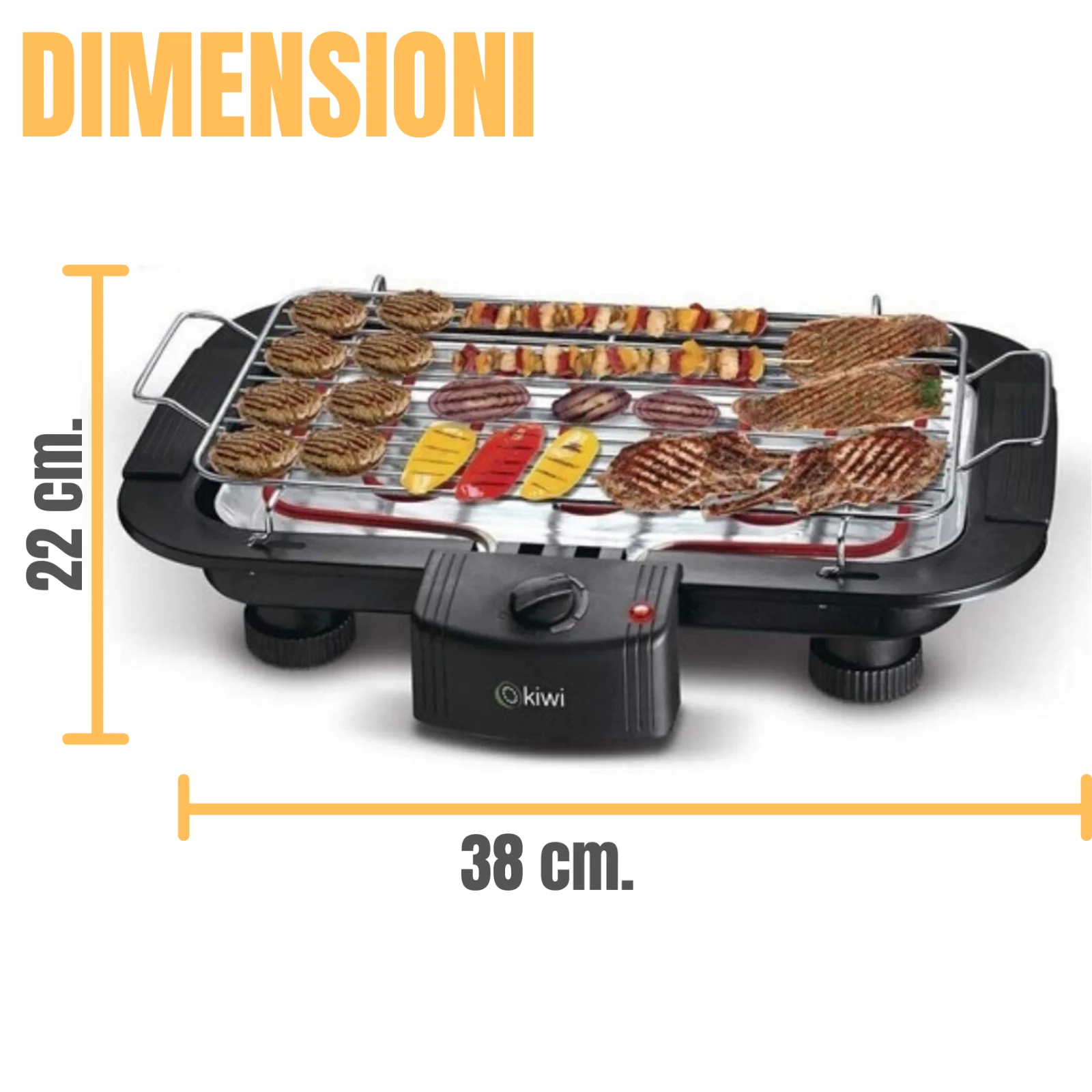 Барбекю ELETTRICO GRIGLIA BISTECCHIERA BBQ PIASTRA DA GIARDINO TAVOLO 2000W | Игрушки и хобби