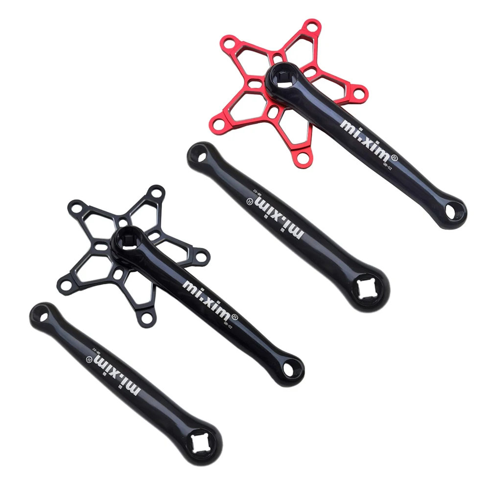 

Bicycle Crank Aluminum Alloy BCD 130mm Cycling Square Hole Crankset Set Portable Waterproof Cycling Elements for Mi Xim