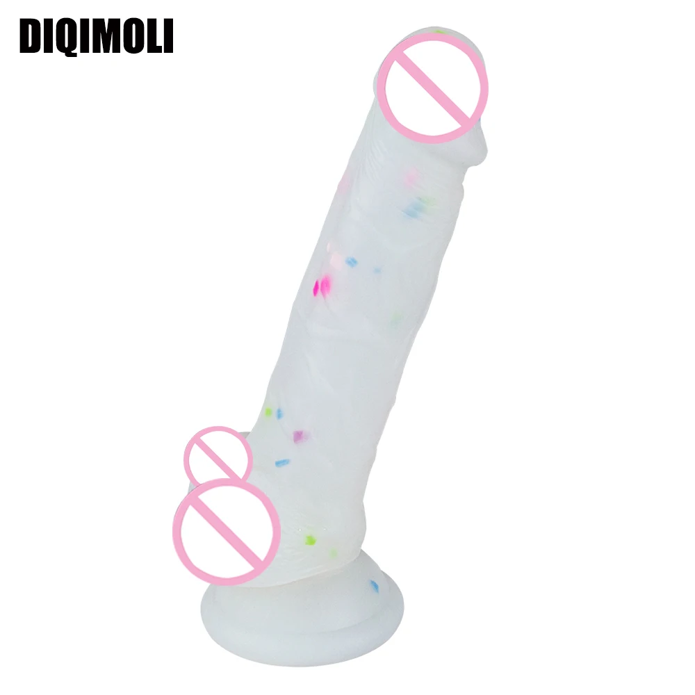 Фаллоимитаторы из жидкого силикона с присоской реалистичный пенис фаллос на