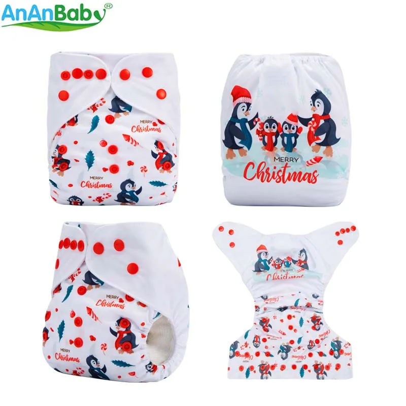 {AnAnBaby} новое поступление, тканевые подгузники с принтом, многоразовые моющиеся подгузники для отдыха