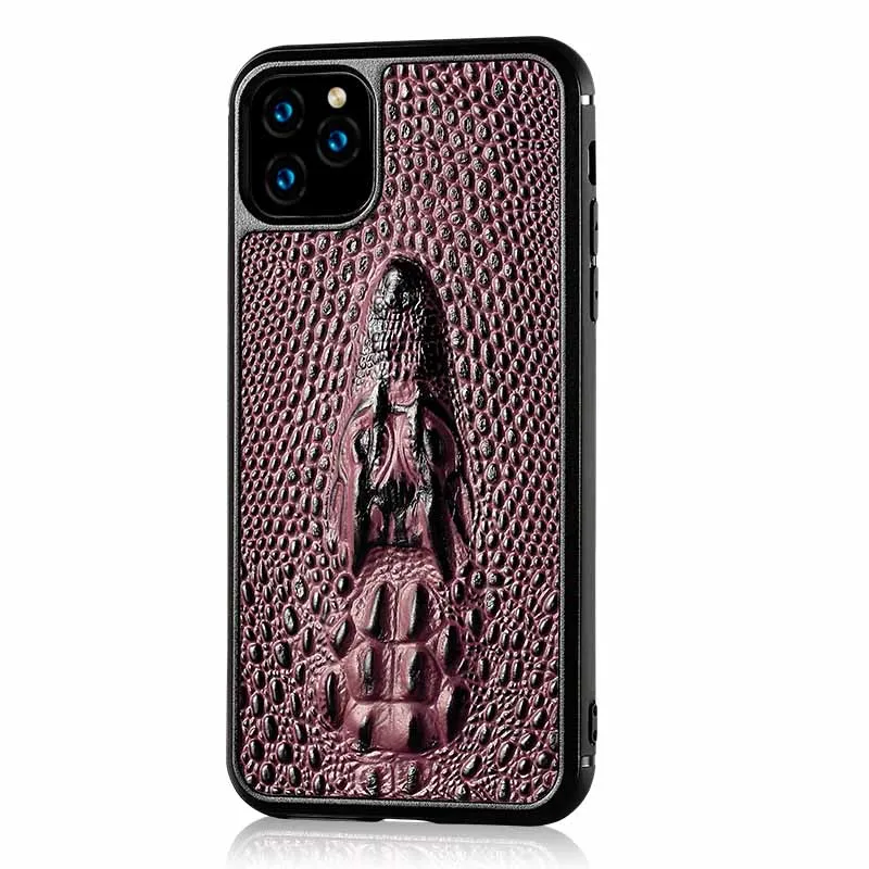 Роскошный чехол из натуральной коровьей кожи с объемной текстурой головы