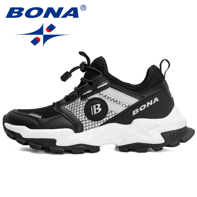 BONA 2022 New Designers Trendy Running Shoes Light Sneakers Men Wear-resistant Tenis Athletic Sport Shoes Man Walking Footwear