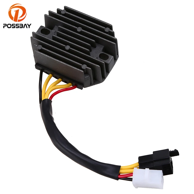 Posbay мотоцикл Регулятор выпрямителя черный напряжение регулятор для Suzuki DR250 DR350 1990