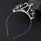 Наконец 21 день рождения пояс тиара Корона повязка на голову аксессуары для волос с 21 днем рождения принцесса вечерние украшения для женщин и девочек