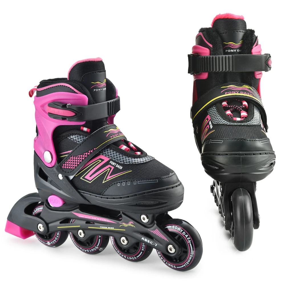 

Professional Inline Speed Skates Shoes with Illuminating Wheels Adjustable Inline Skates For Kids Boys Girls Ladies