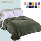 Фланелевое мягкое зимнее одеяло s для кровати, теплое однотонное Полосатое одеяло, Коралловое флисовое покрывало для взрослых, для дивана