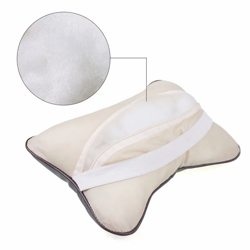 

Car Neck Rest Headrest Cushion Pillow auto Interior Accessories 1pcs Universal Car Neck Pillows PVC Leather Breathable Mesh Auto