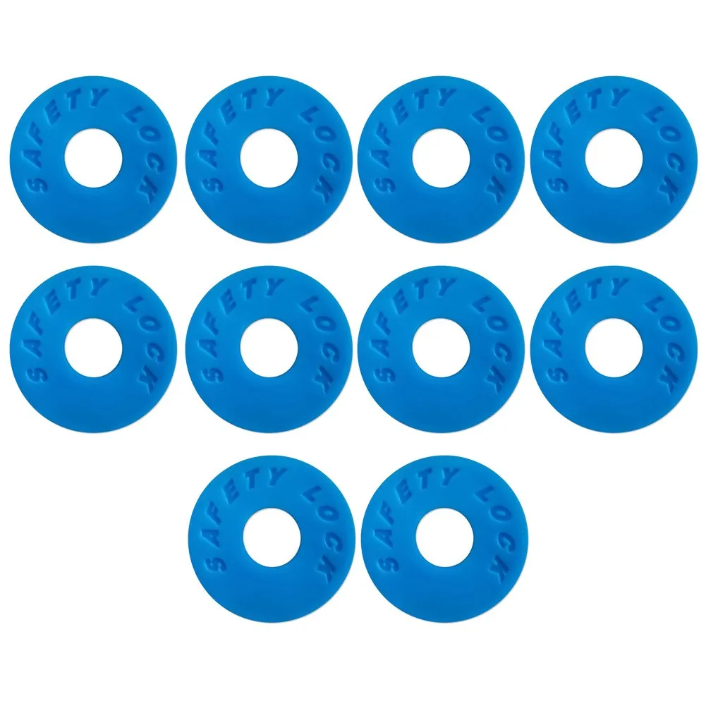 

10pcs Guitar Strap Locks Blocks Rubber Pads Washers Guitar Parts Guitar Strap Tail Stud Buckle Silicone Gasket Basses Accessory