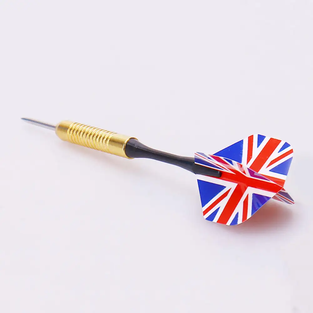 6 шт. цветные дротики на картинках с британским флагом Дартс со стальными