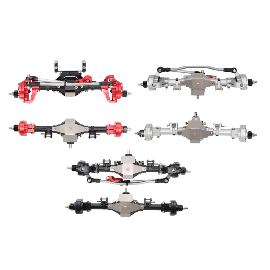 

1/set CNC Aluminum RC Front & Rear Axle for SCX10 1:10 RC Rock Crawler Parts